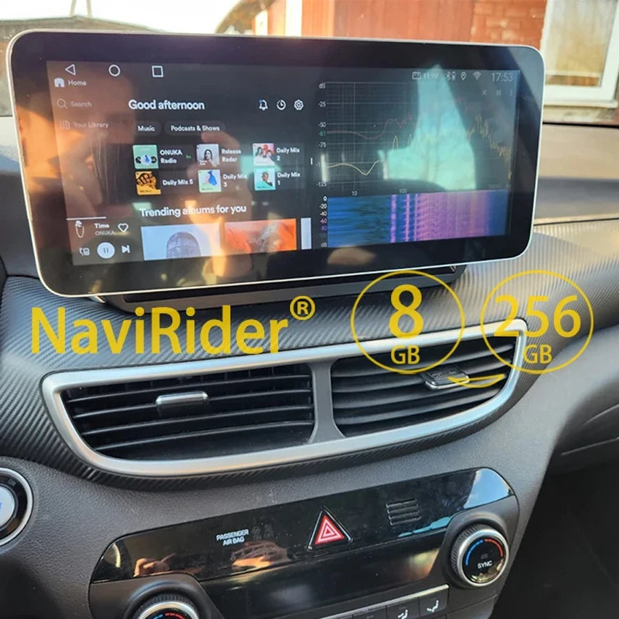 1920*720 QLED Android For Hyundai Tucson 2019 2020 2021 2022 Screen Multimedia Video Playe
