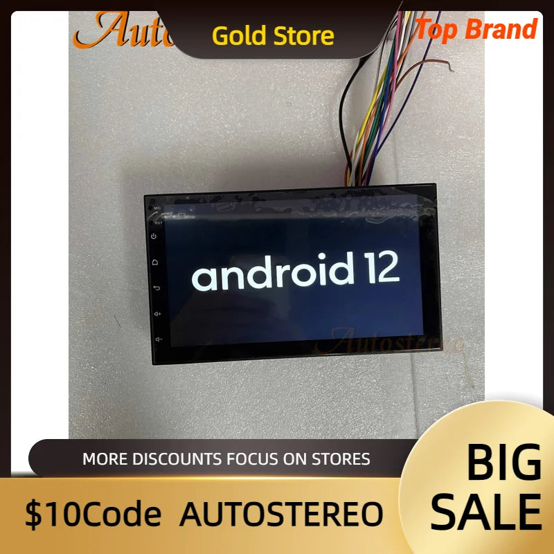 7 inch Android 14 Car GPS navigation For VW/Toyota/Nissan/Ford/KIA/Hyundai/BMW 2 Din Carpl