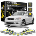 8-Piece LED Interior Light Kit for Toyota Matrix 2002- 2009 - Canbus Dome Map Door Trunk Bulbs | AUTOKITSHOP