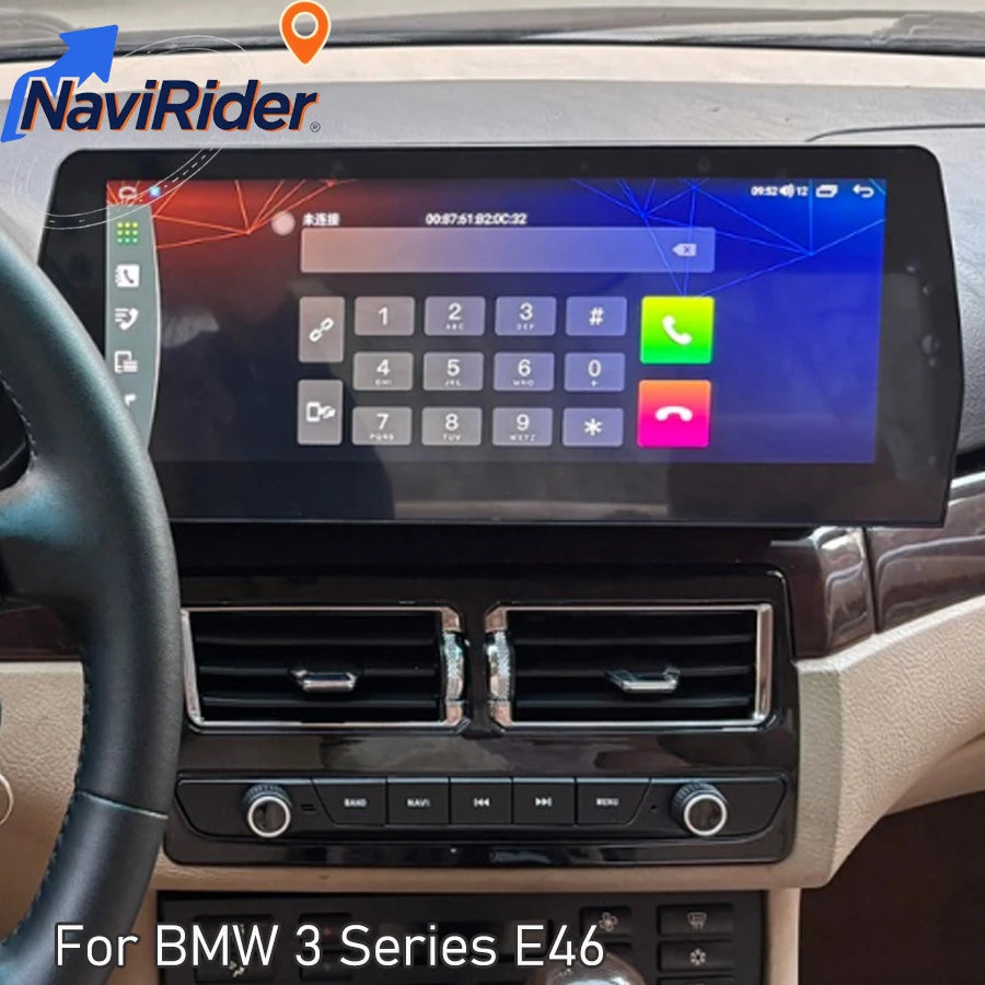 12.3" Android Screen 10.25" LCD Dashboard Cluster For BMW 3 Series E46 1999-2004 Stereo Ca