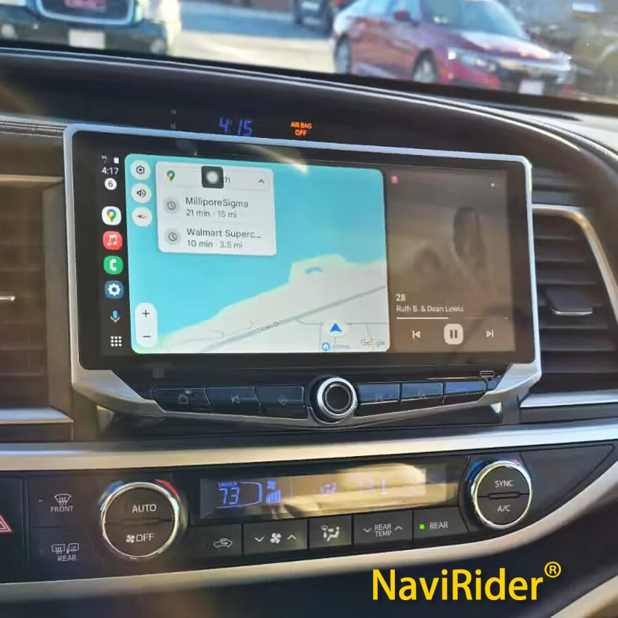 For Toyota Highlander Kluger Android 14 Car Radio 2014 2015 2016 2017 2018 2019 Multimedia | AUTOKITSHOP