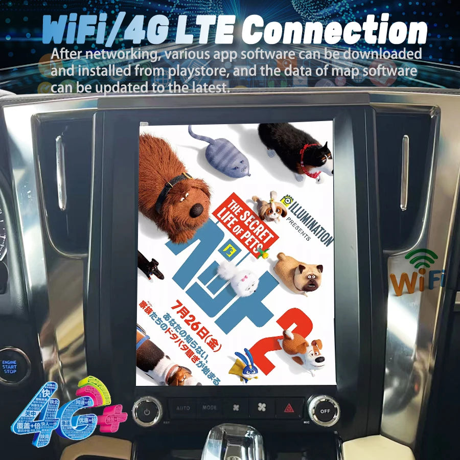 NaviRider Android 13 Car Radio For Toyota Alphard vellfire A30 2013-2018 Multimedia Video  | AUTOKITSHOP