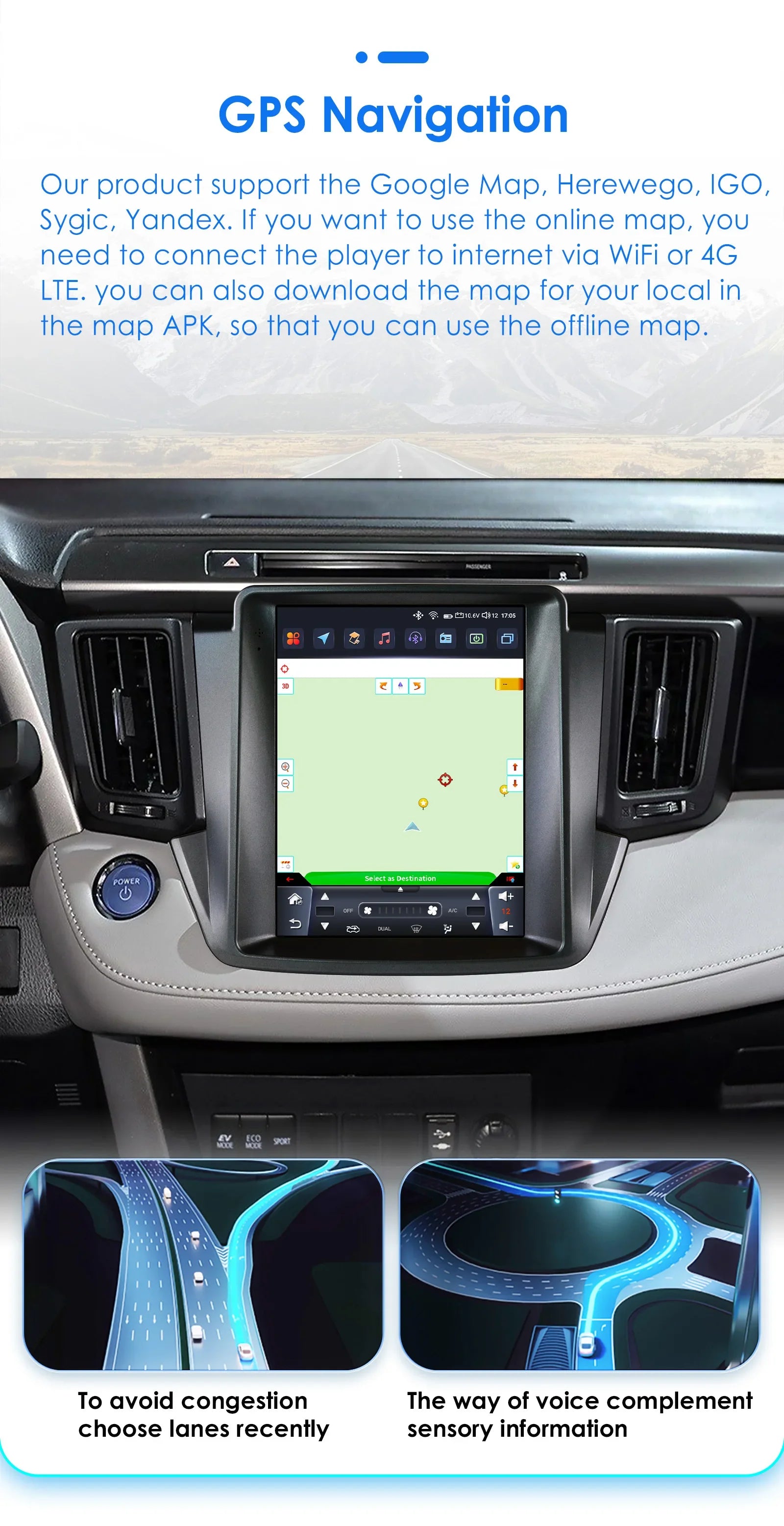 9.7"7862 Android 13 Autoradio 4G Carplay For Toyota RAV4 RAV 4 2013-2018 Multimedia player