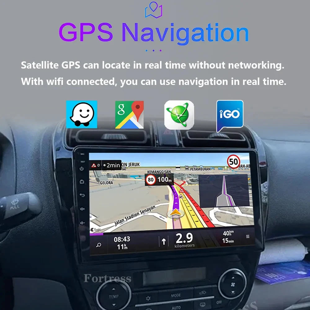 Android 16 For Mitsubishi Mirage 6 Attrage 2012 2013 2014 2015 2016 2017 2018 Car Radio Mu