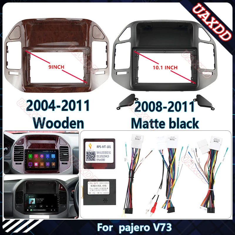 car DVD Radio Android Stereo dashboard screens screen video player Harness cable frame For