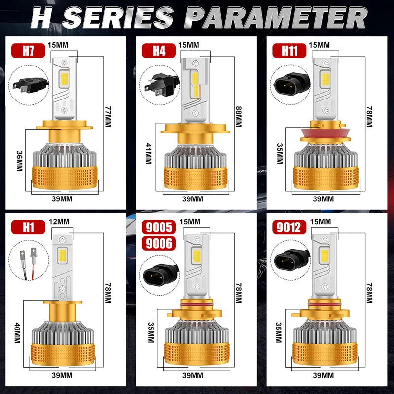 D Series D1S D3S Led Headlight Bulbs 12V 24V Canbus No Error D4S D8S D2S Led Lights D4R D2