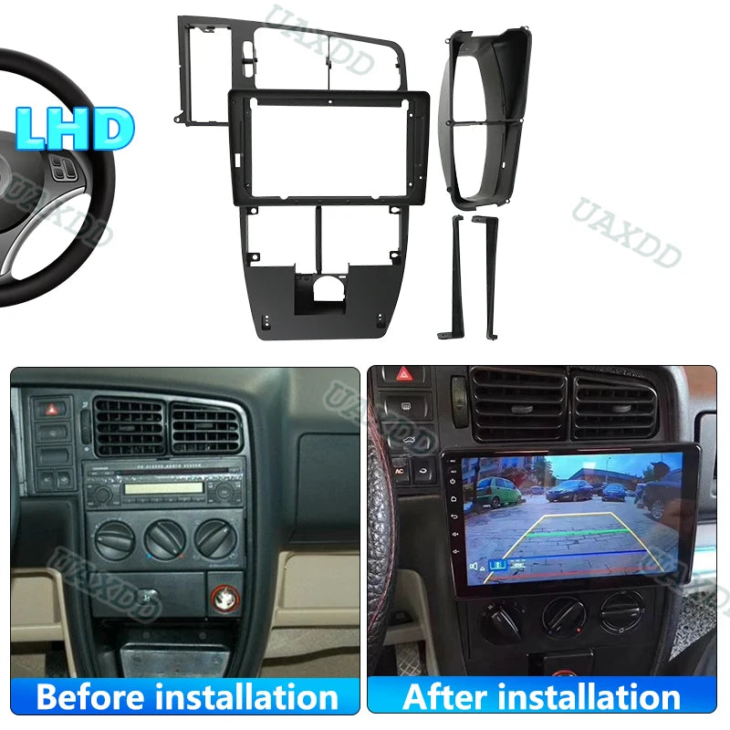 For 2004-2012 Volkswagen Jetta 9 INCH 2 Din Car radio Android Center cable video harness a