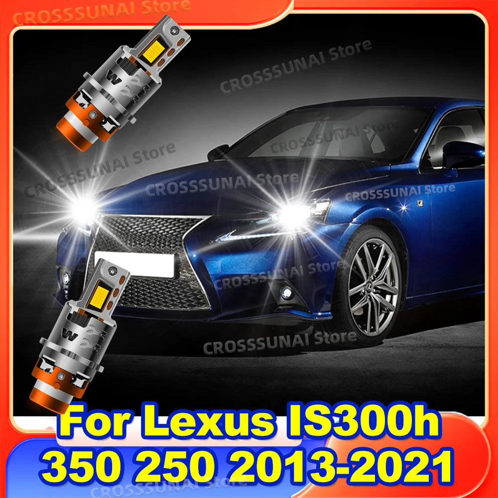 LED Headlight Canbus 50000LM Upgrade Xenon Lamp 6000K For Lexus IS300h 350 250 2013-2021 2