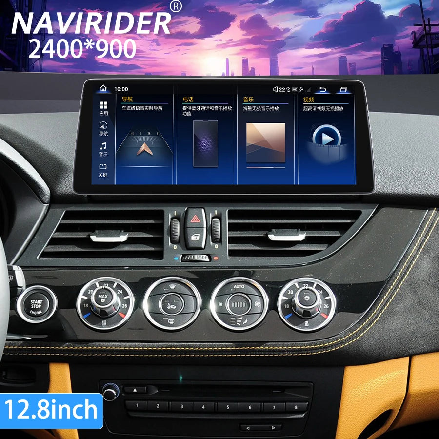 Android 14 BT GPS Navi DSP 256GBCarplay Qled Screen For BMW Z4 E85 E86 E89 2010-2017 RHD L