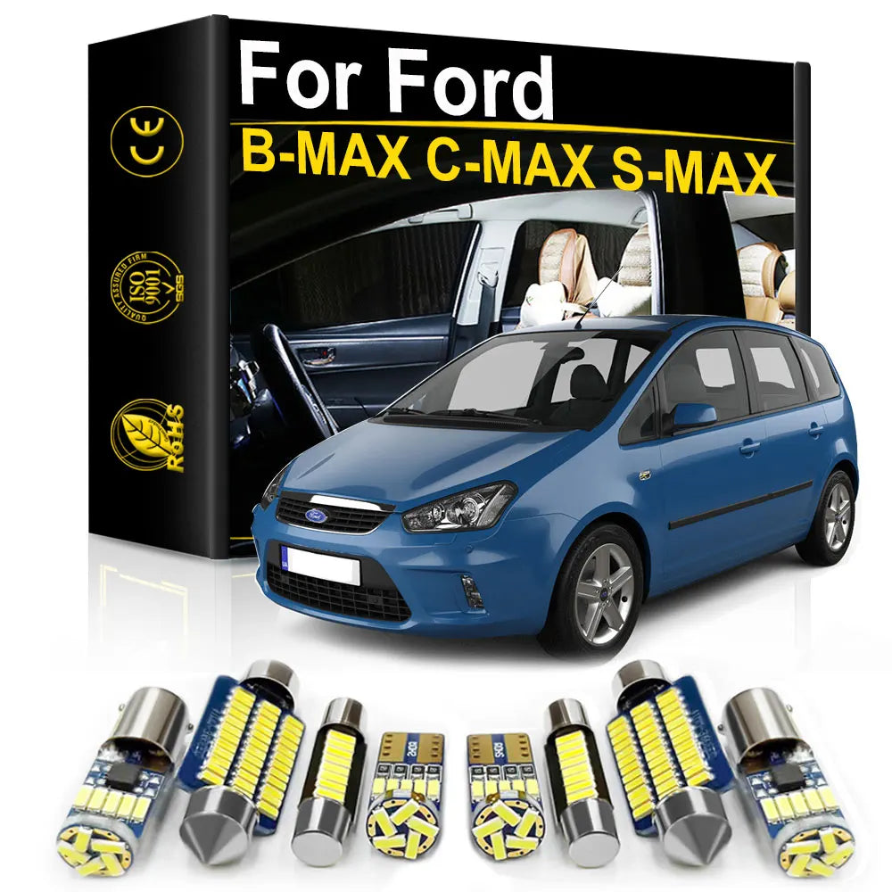 LED Interior Light Kit for Ford C Max MK1 MK2 Cmax Bmax Smax B S Max Accessories - Canbus Error-Free Bulbs | AUTOKITSHOP