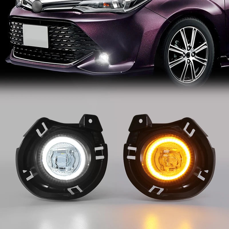 LED Fog Lamp For Toyota Corolla AXIO 2015~ON Daytime Running Lights DRL White Yellow | AUTOKITSHOP