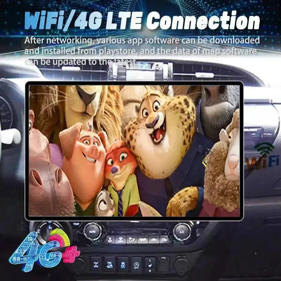S 13.3" Android15 Stereo Car Radio For Toyota Hilux 2015-2020 2024 Multimedia Player GPS N | AUTOKITSHOP