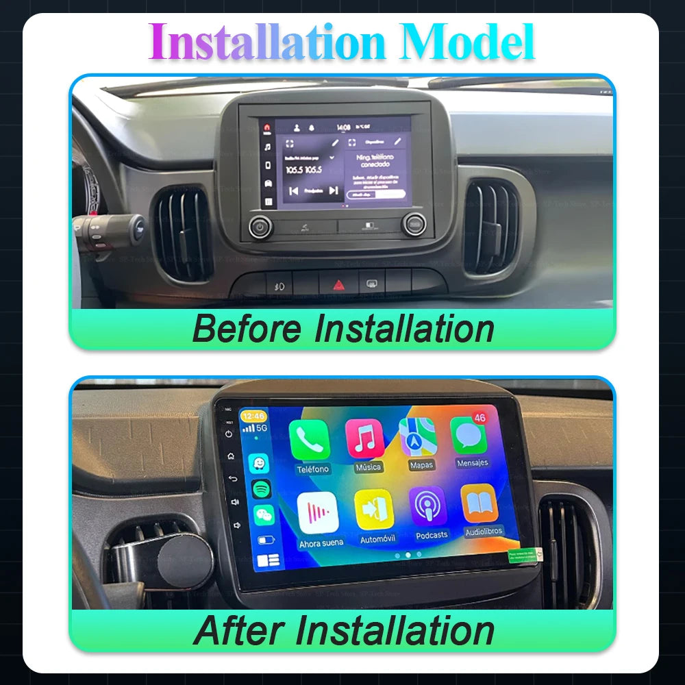 Android 16 For Fiat Mobi 2016 2017 2018-2022 Car Radio Multimedia Video Player Gps Navigat | AUTOKITSHOP