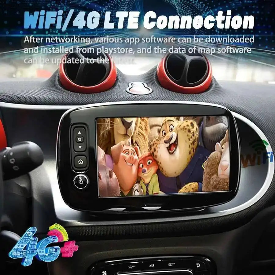 8inch Screen Android 15 Car Radio For Mercedes Benz Smart 453 Fortwo 2014-2020 Multimedia  | AUTOKITSHOP