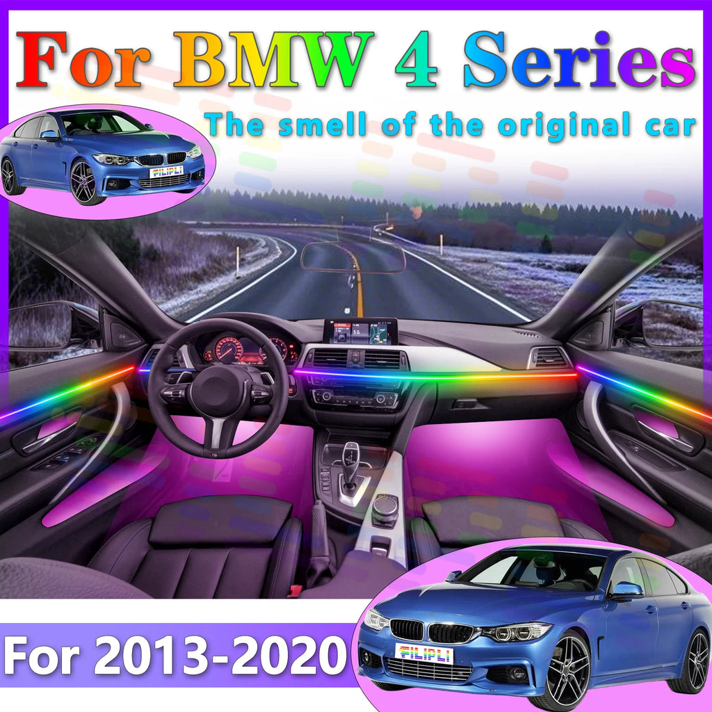RGB - Ambient Light - for BMW F36 F33 F32 - App Control - Car Interior Lighting | AUTOKITSHOP