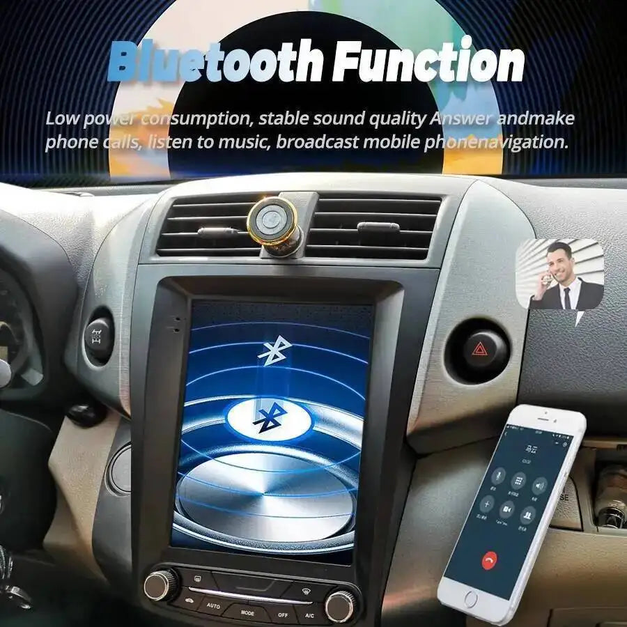 Car Multimedia Video Player HU Stereo For Toyota RAV4 2008-2012 Screen BT Android 15 GPS 1