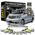 13-Piece LED Interior Light Kit for Toyota Alphard Vellfire 10 Series - Canbus Error-Free Bulbs | AUTOKITSHOP