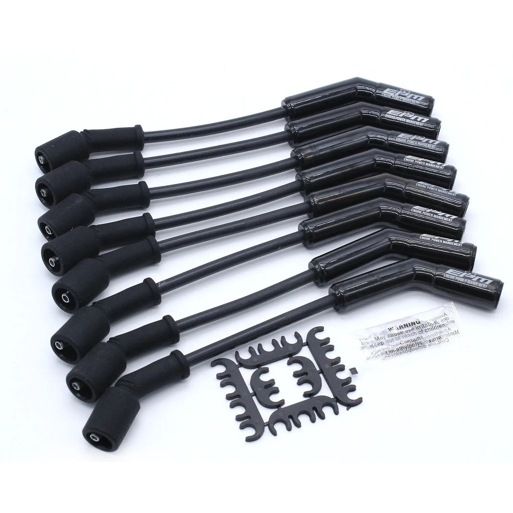 Plug Wire Set 9070CK Extreme 9000 Ceramic 8mm Blk 135° M4632813 fits for 2005-2011 GM LS C