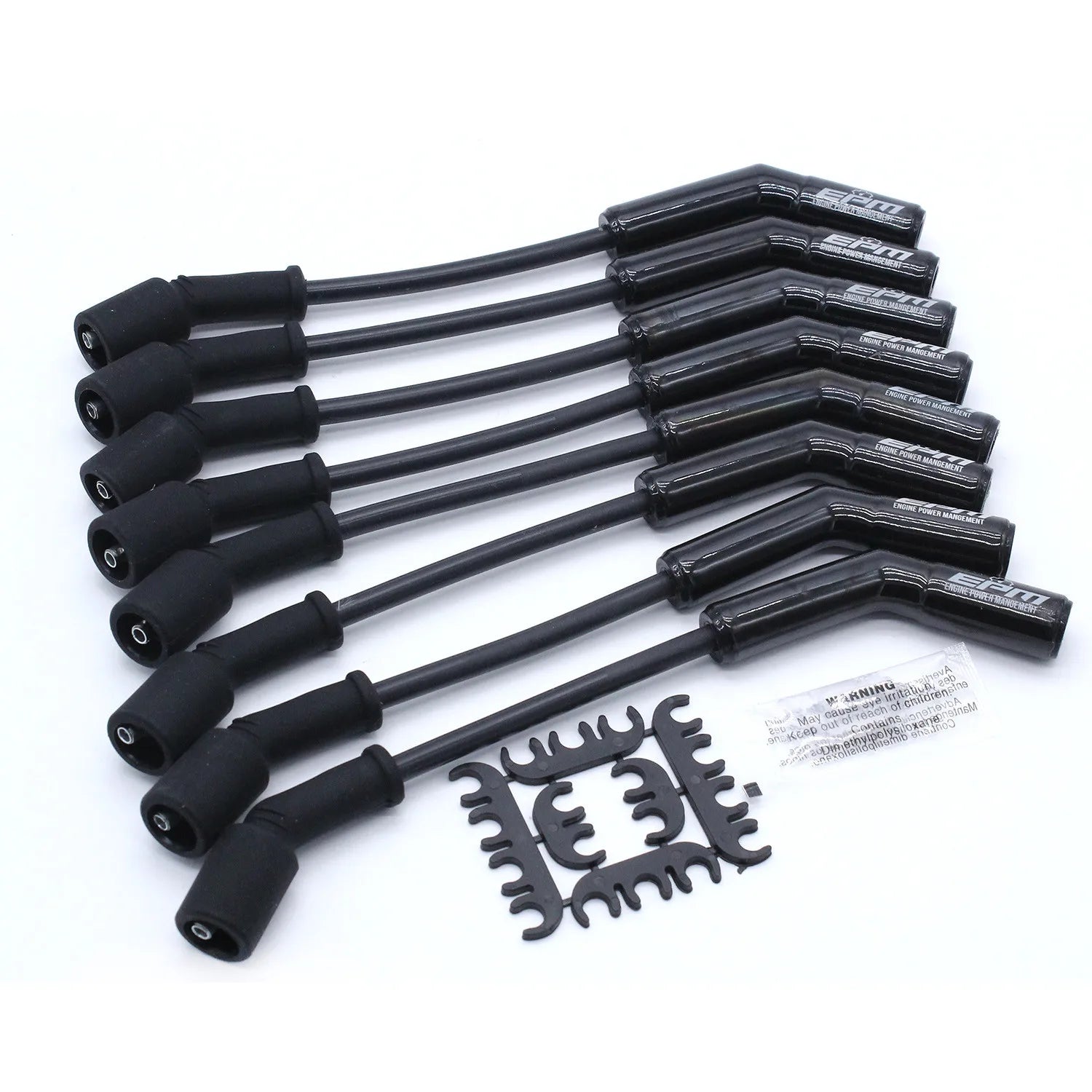 Plug Wire Set 9070CK Extreme 9000 Ceramic 8mm Blk 135° M4632813 fits for 2005-2011 GM LS C