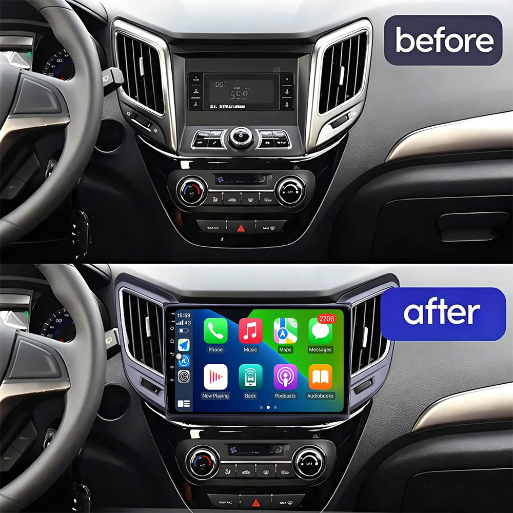 QLED 2000*1200P Android For Changan CS15 2016-2020 GPS Navigation Wireless Carplay Auto Mu