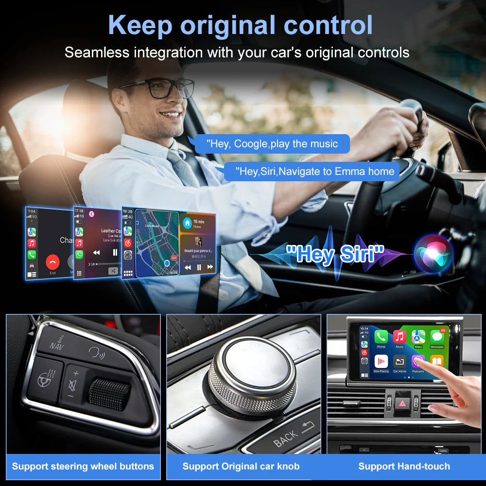 For Audi A6 A7 Wireless CarPlay Android Auto Supports Bluetooth audio and OEM reversing Ca | AUTOKITSHOP