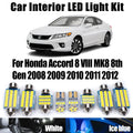 17-Piece LED Interior Light Kit for Honda Accord 8 VIII MK8 8th Gen - Canbus Error-Free Bulbs | AUTOKITSHOP