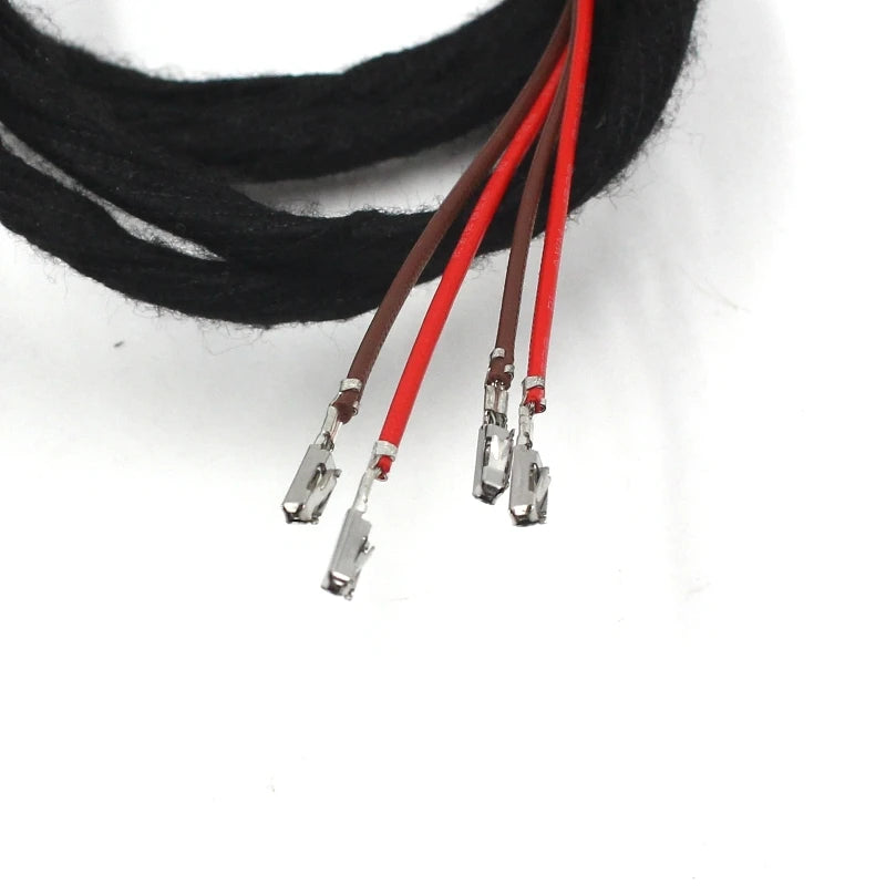 Rockeybright LED Door Warning Light Wire Harness Extension Cable for VW Golf Jetta Tiguan
