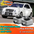 6000K D1S Xenon Car Bulbs HID Headlight 10000LM Bright Auto Lamp For Mercedes-Benz ML W164