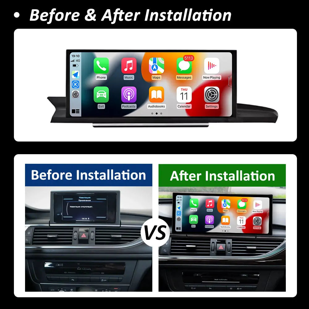 For Audi A6 C7 A7 2012 2013 2014 2015 - 2018 Car Multimedia Video Player Android System Ca | AUTOKITSHOP