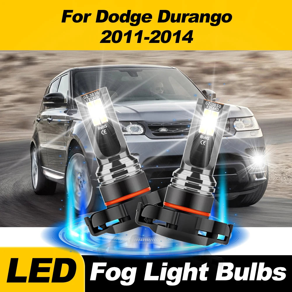 5202 H16(EU) PSX24W LED Bulbs 12V 20000LM Car Fog Lights 6000K White Auto Fog Lamps For Do