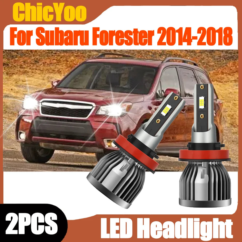 2X Super Bright 6000K White Canbus H11 H8 H9 Car LED Headlight Bulbs High Power 12V For Su