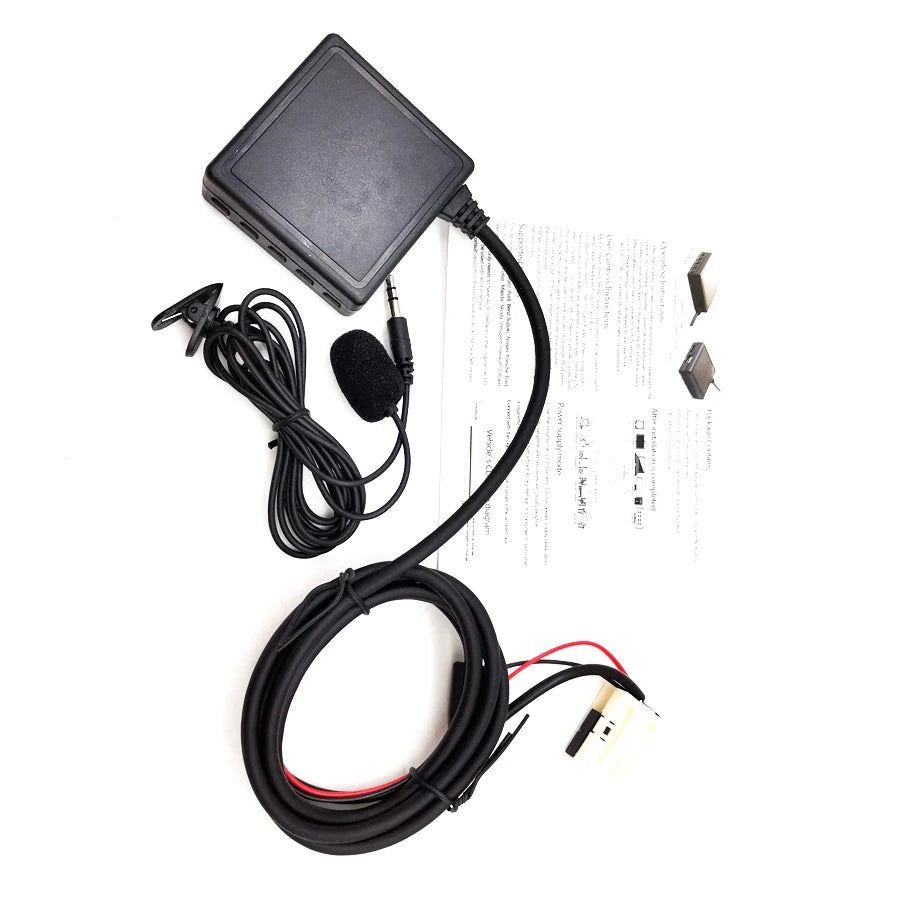 AUX USB Bluetooth Auxiliary Adapter Kit For BMW E60 E63 E64 E66 E81 E82 E70 E90