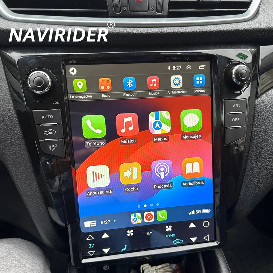 DSP Carplay Vertical Screen For Nissan X-Trail Xtrail X Trail T32 Qashqai J11 2012 - 2025