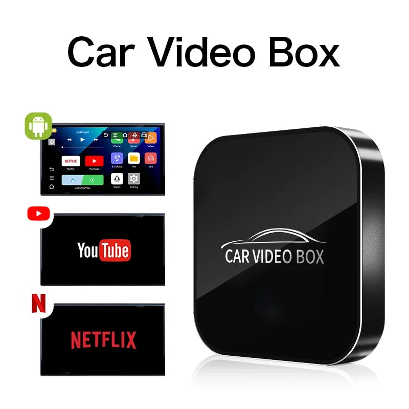 Wireless CarPlay Android Auto Waze Music Spotify Auto 2 in 1 Box For Audi Golf Peugeot Maz