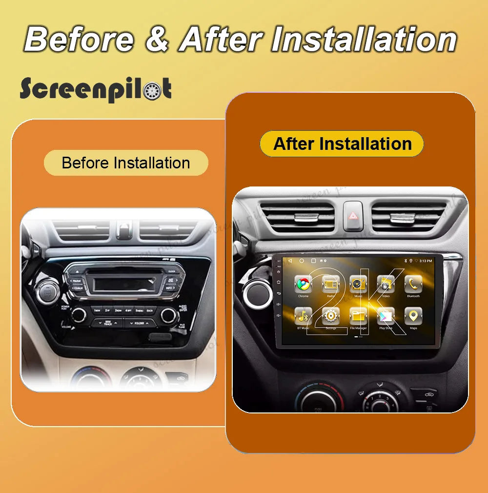 Android16 For Kia Rio 3 4 2011-2016 Car Radio Multimedia Video Player Navigation Stereo Gp | AUTOKITSHOP