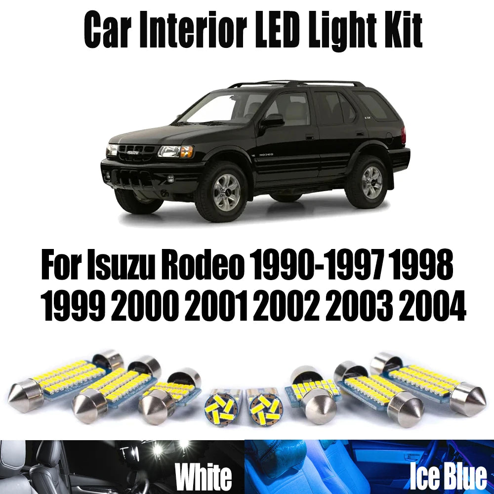 LED Interior Light Kit for Isuzu Rodeo 1990-1997 - Canbus Dome Map Door Trunk Bulbs | AUTOKITSHOP