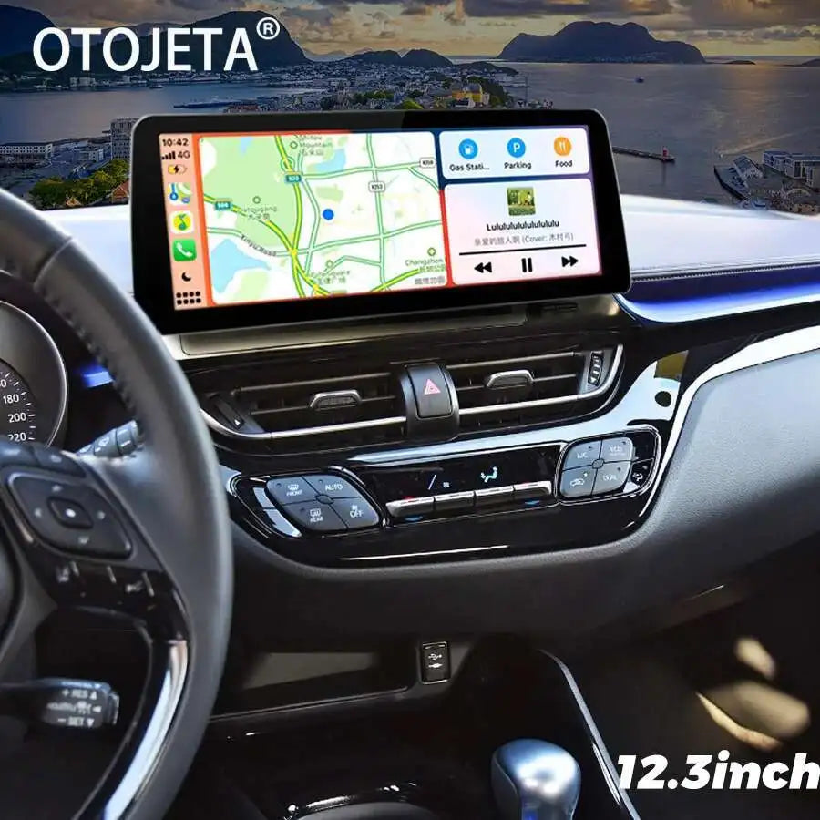 12.3'' Multimedia Carplay Head Unit 128GB Wide Screen Car Video Player 2Din Radio Stereo F