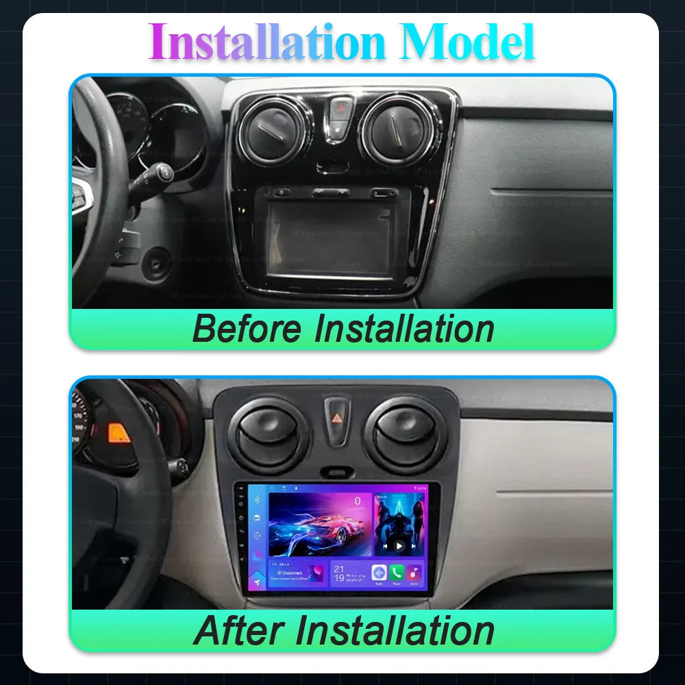 Android 16 For Renault Dokker/lodgy Dacia 2012-2020 Car Radio Stereo Head Unit Multimedia  | AUTOKITSHOP
