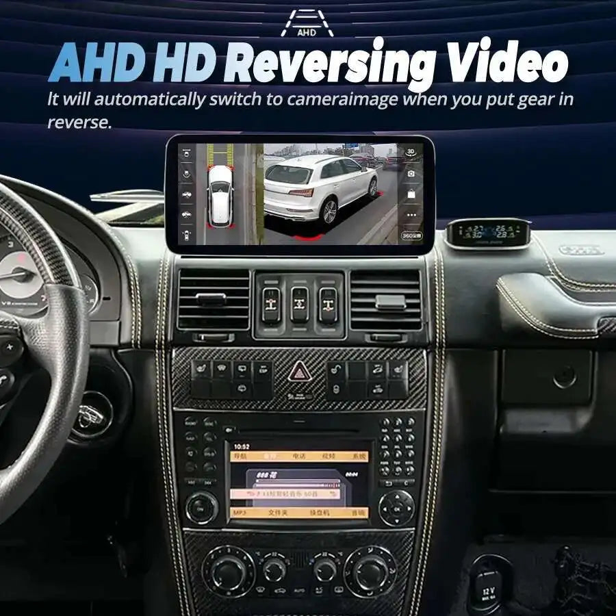 12.3" Android 14 Auto Carplay Car Radio with Screen Video Player For Mercedes Benz G Class