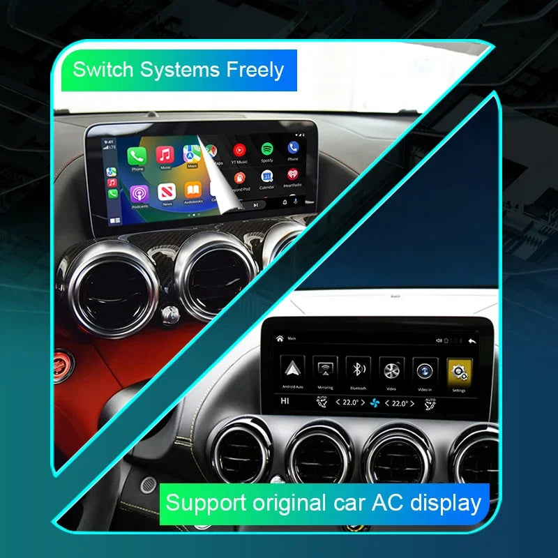 For Mercedes Benz GT R 2019 Wireless CarPlay Android Auto Decoder with Mirror Link AirPlay