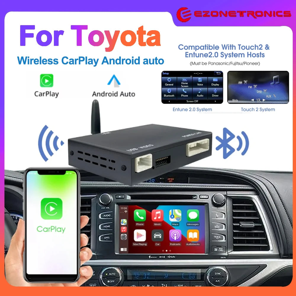 Wireless Carplay Android Auto For Toyota Touch2/Entune2.0 System For TOYOTA Corolla Camry