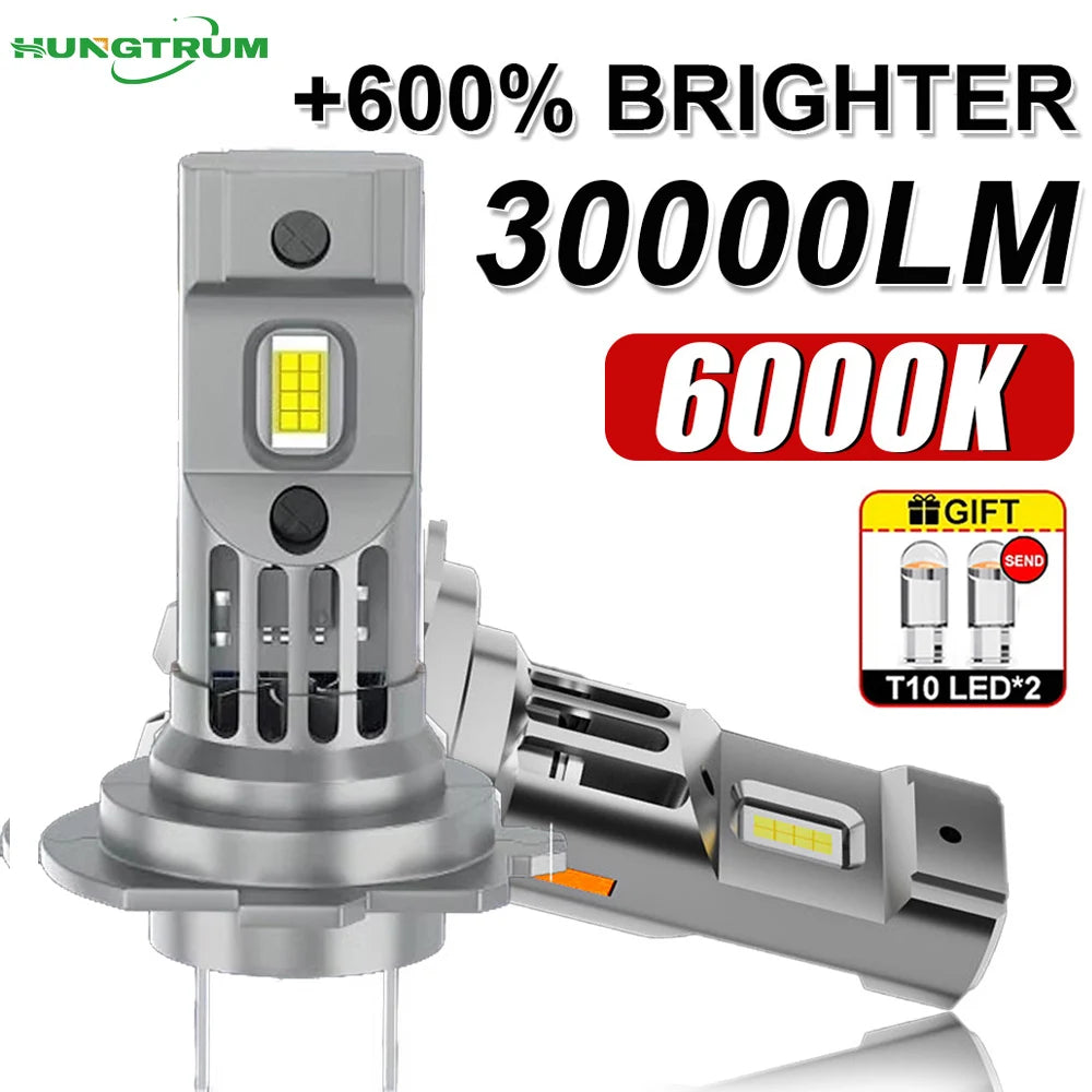 300W Turbo H7 LED CANBUS Light Mini Head Lamp 1:1 Size Wireless H7 Car LED Headlight Bulbs