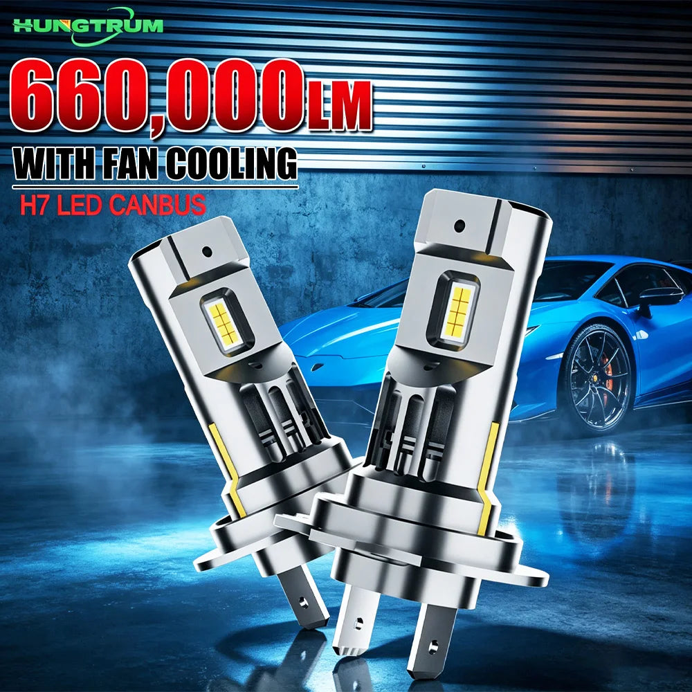 H7 LED Headlight CANBUS Error Free 660000LM Super Bright h7 LED Car Lights Plug And Play W