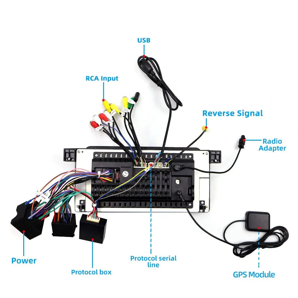 7" Android Car Radio GPS for BMW E46 1999-2004 Wireless CarPlay Android Auto Bluetooth Steering Control - Type-C 2GB 64G