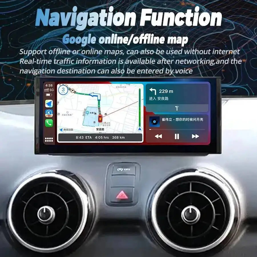 10.25/12.3" Android Car Radio For Audi A1 2012-2018 Multimedia Video Player Touch Screen G