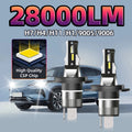 28000LM CSP Chip H4 6000K High Bright LED Car Lamp H7 H1 9005 HB3 9006 HB4 Headlight H8 H9