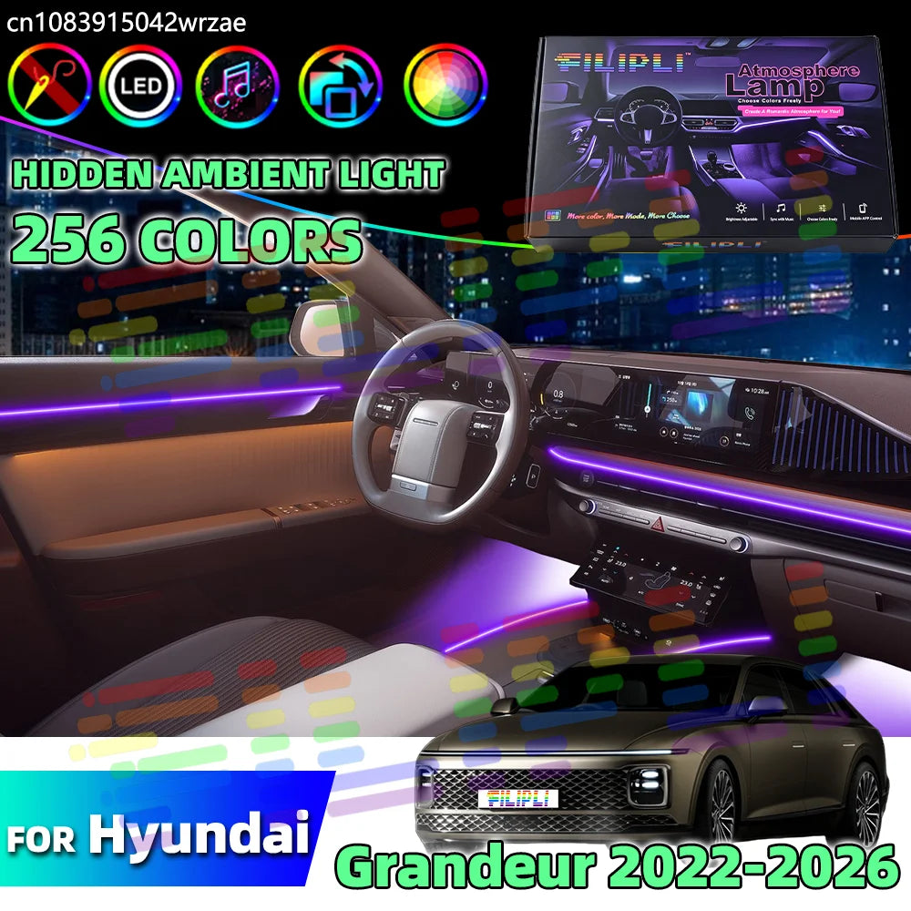 64 RGB - Ambient Light - for Hyundai 2022-2026 - Car Interior Lighting | AUTOKITSHOP