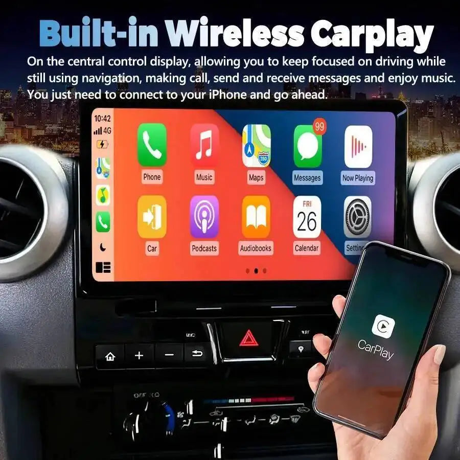 11.5" Screen Multimedia Video Player For Toyota Land Cruiser LC70-LC76-LC79 2007-2024 Andr | AUTOKITSHOP