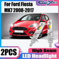 2X 25000LM 130W 6000K White H1 High Beam LED Headlight 12V For Ford Fiesta MK7 2008 2009 2