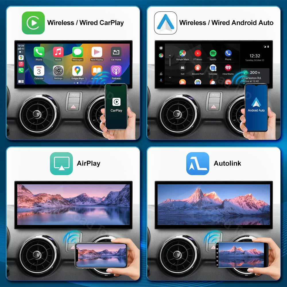 RoadTop 12.3'' Linux Touch Screen Car Multimedia Display For Audi A1 2012-2018 Wireless Ca | AUTOKITSHOP